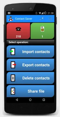 Contact Saver android App screenshot 0