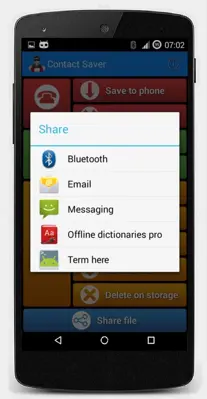 Contact Saver android App screenshot 2